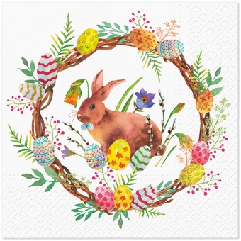 Pl Serwetki Bunny In A Wreath
