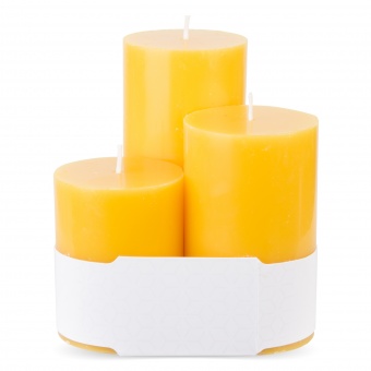 Pl trop. mango svíčka sklo klasický 3-pack váleček