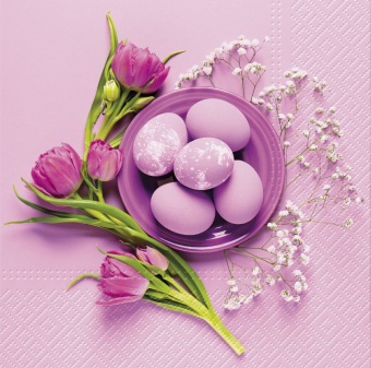 Pl Serwetki Purple Easter