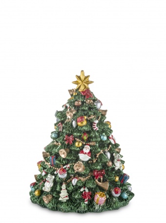 Otočný vánoční strom s hudební skříňkou